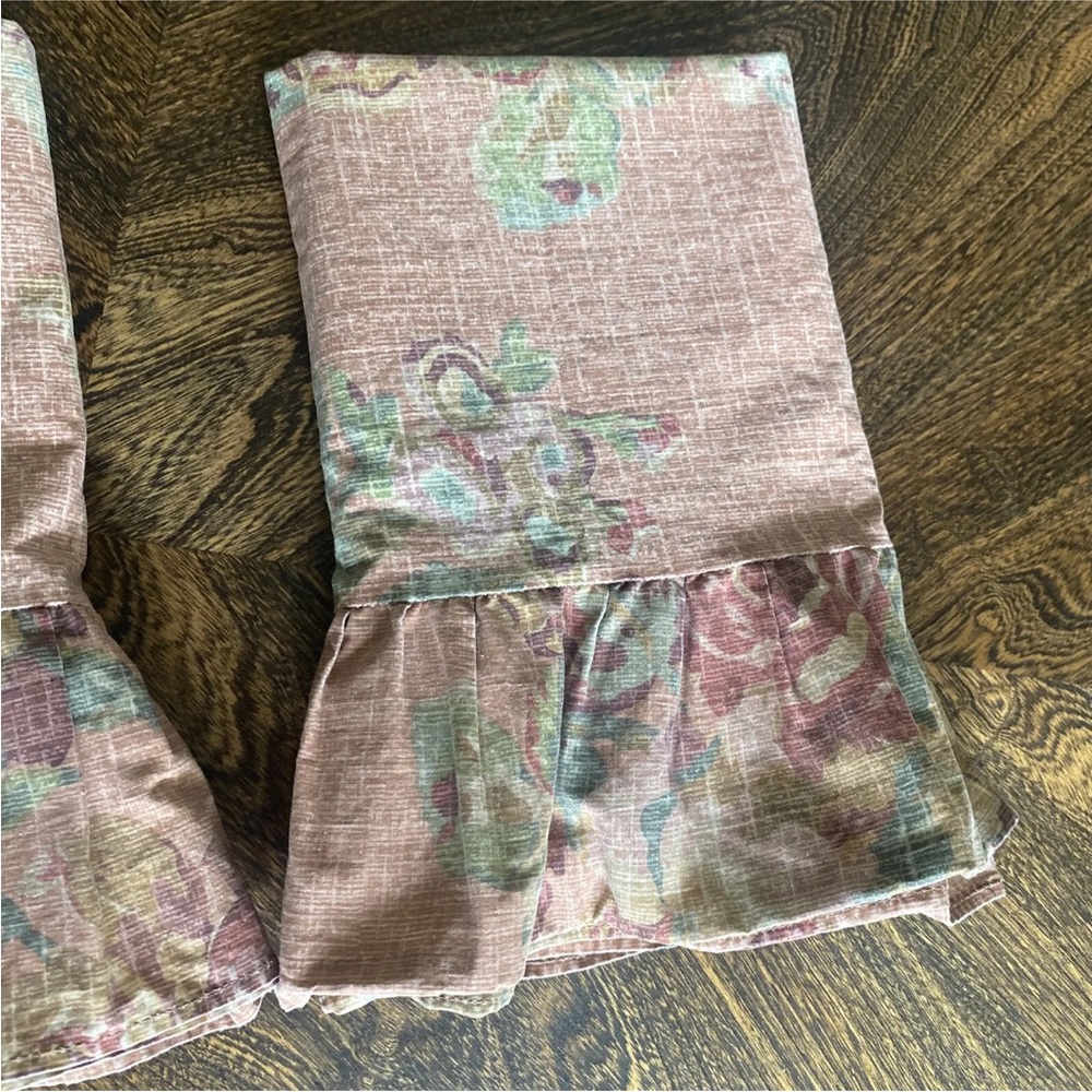 VINTAGE RALPH LAUREN MAURA RUFFLED STANDARD PILLOWCASES - Picture 9 of 9